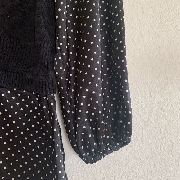 BCX WHITE POLKA DOTS BLOUSE - Picture 5 of 6